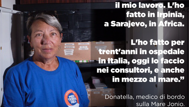 In Irpinia ai tempi del terremoto dell’80, oggi sulla Ong Mare Jonio: Albini a bordo per i migranti