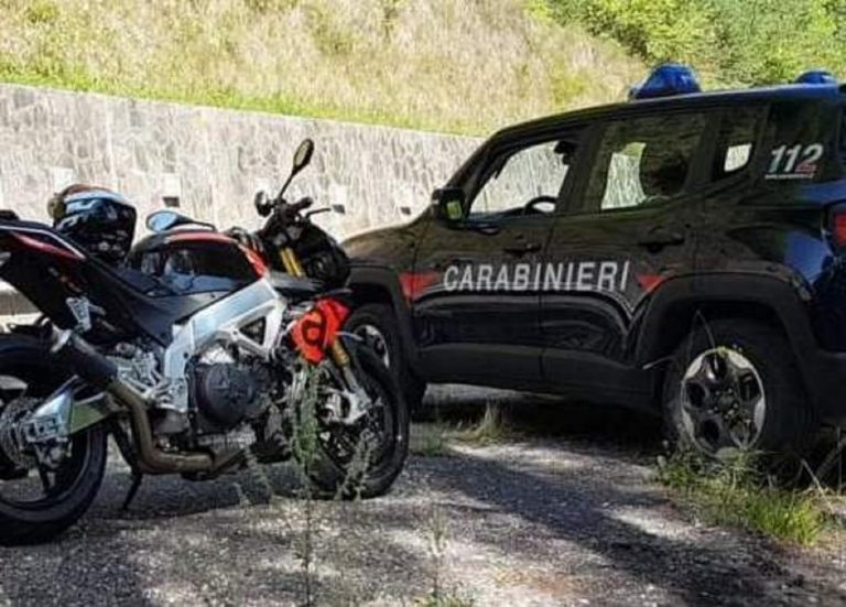 Raduno moto a Montevergine, i controlli del carabinieri