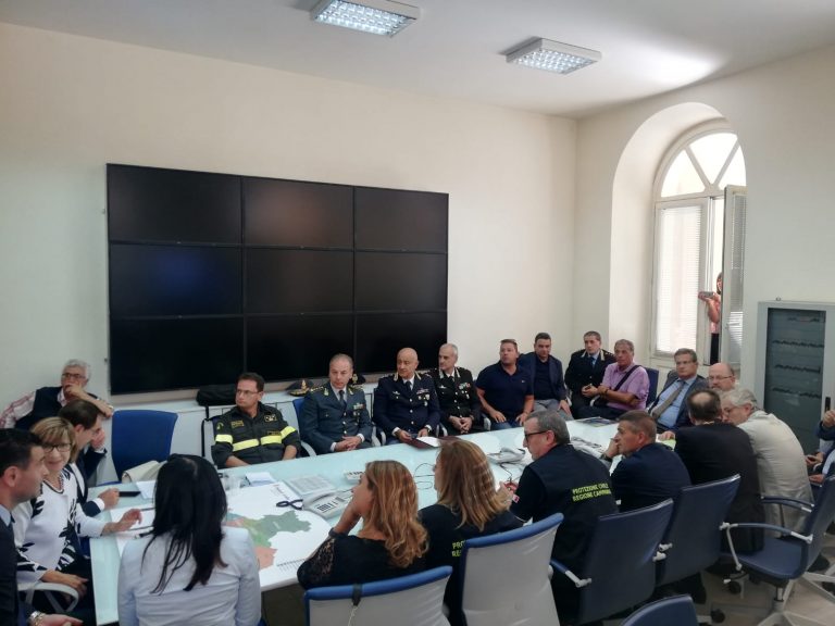 Incendio a Pianodardine, in corso il vertice in Prefettura