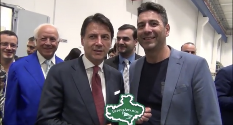 VIDEO/ Giuseppe Conte riceve il premio “IrpiniAwards”