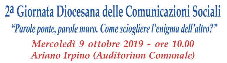 Ad Ariano Irpino la 2^ Giornata Diocesana della Comunicazioni Sociali