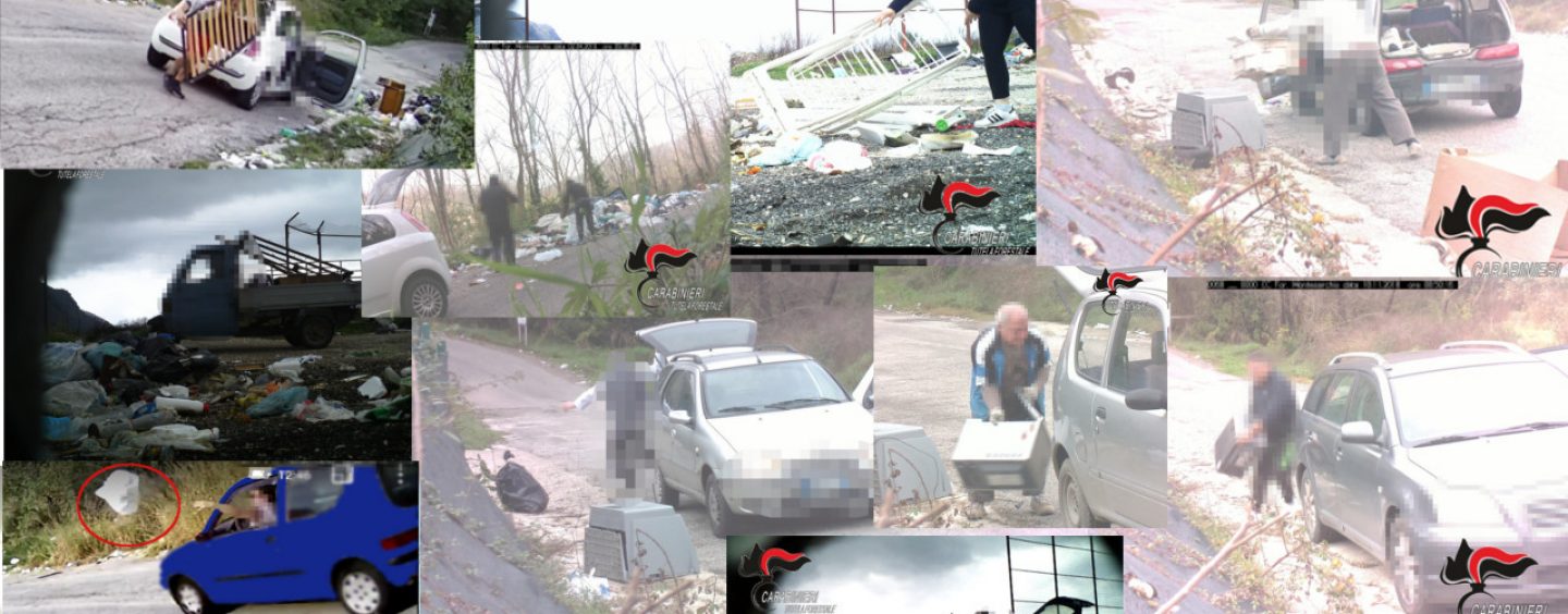 Abbandono di rifiuti domestici, carabinieri in azione contro i responsabili: pioggia di multe