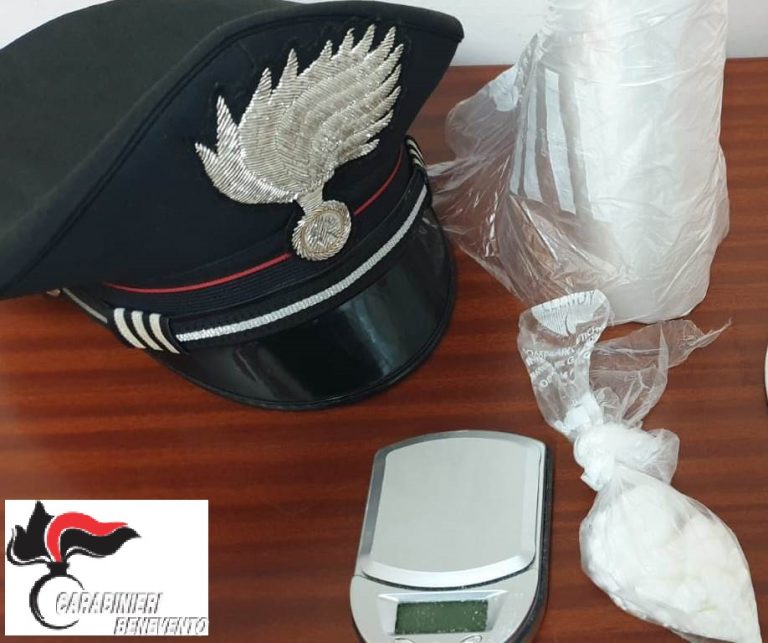 Benevento: in possesso di 21 grammi di cocaina, i carabinieri arrestano un 34enne