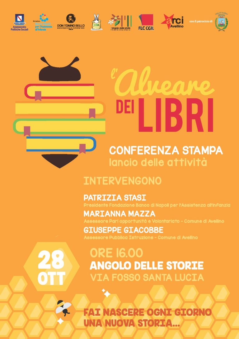 Librerie per bambini in 8 punti della città di Avellino. Al via il progetto “L’alveare dei libri”