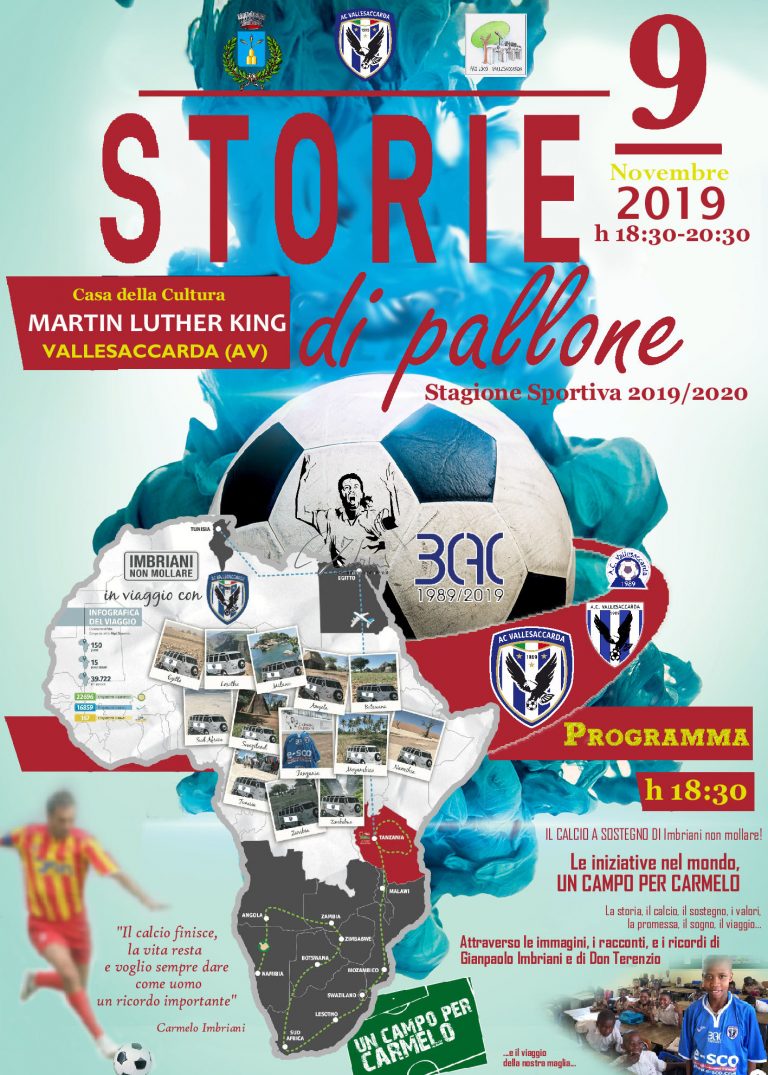 “Storie di Pallone”, l’AC Vallesaccarda presenta la stagione agonistica nel ricordo di Carmelo Imbriani
