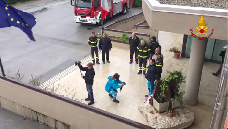 VIDEO/ Vigili del Fuoco morti ad Alessandria, l’omaggio dell’Irpinia