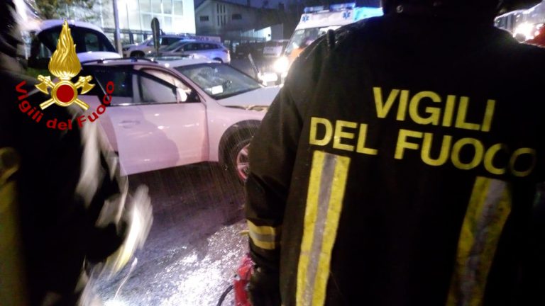 Maltempo e non solo. Incidente con uomo incastrato tra le lamiere a Pianodardine