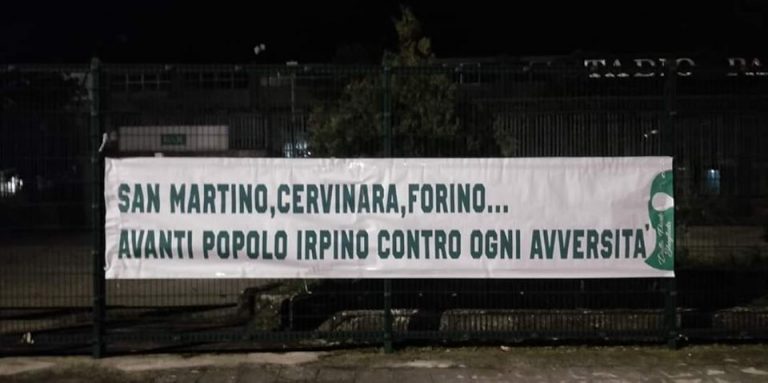 Ultras Avellino, un pensiero natalizio per gli alluvionati irpini