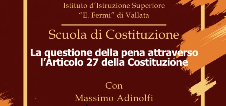 Gli alunni dell’istituto “E. Fermi” di Vallata a lezione di Costituzione