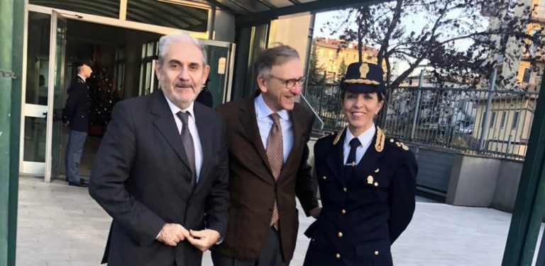 Il Procuratore Cantelmo in visita in Questura,  ad accoglierlo Terrazzi