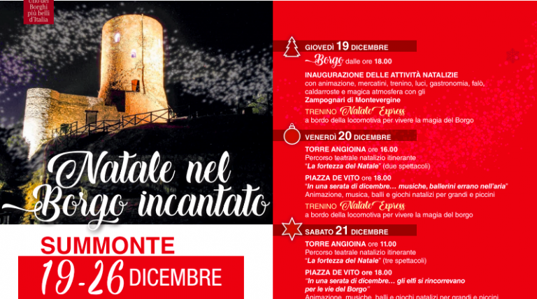 Tutto pronto a Summonte per il Natale nel borgo incantato più bello d’Italia