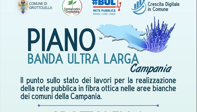 Piano banda ultra larga per la Campania, lunedì il punto sui lavori a Grottolella