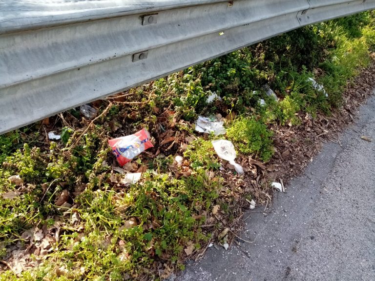 Video / Discarica abusiva lungo via Pennini, bordi della carreggiata colmi di rifiuti