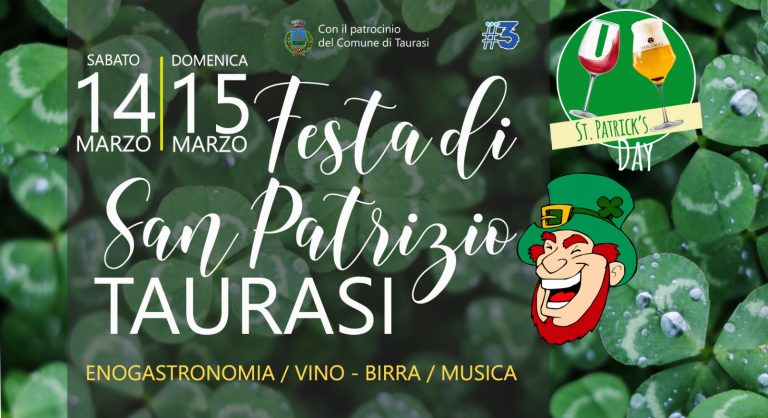 A Taurasi il 14 e 15 Marzo la 1° edizione del “Saint Patrick’s Day”