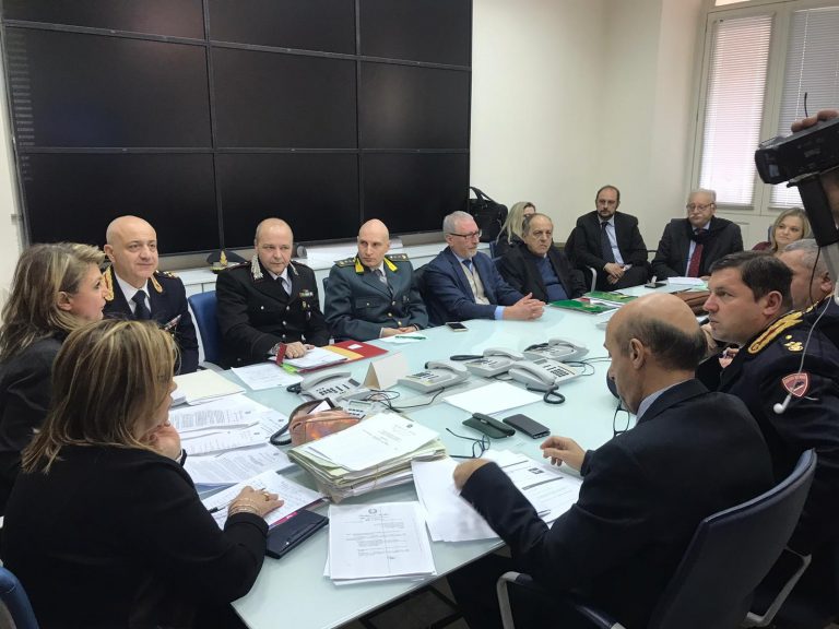 Incidenti, tavolo operativo in Prefettura: in Irpinia numeri in lieve diminuzione