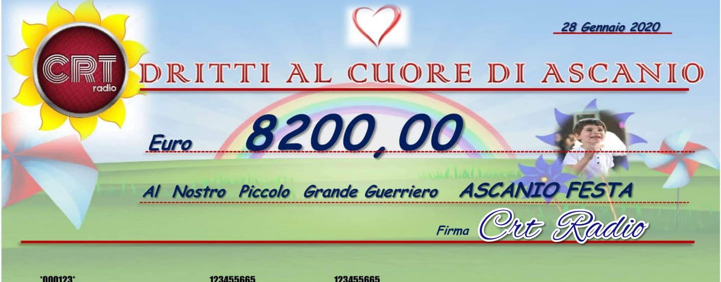 “Lotteria della Solidarietà”: oltre 8mila euro raccolti per il piccolo Ascanio Festa