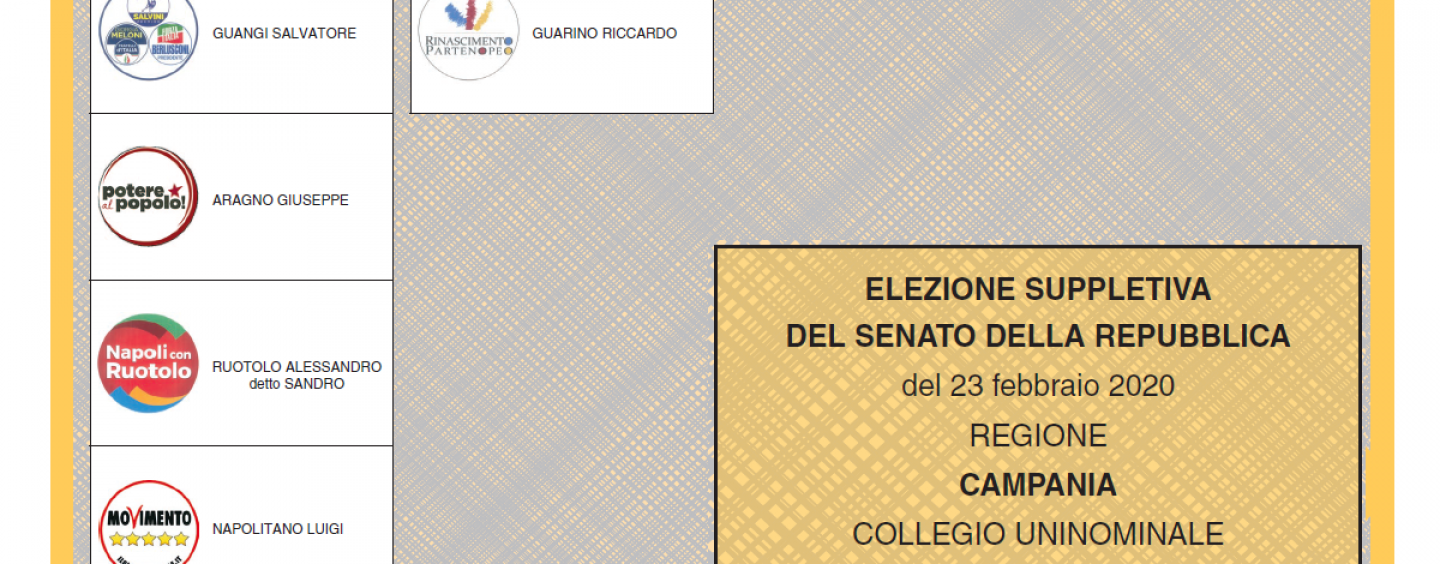 Elezioni Suppletive, seggi aperti dalle 7 alle 23 nel collegio uninominale 07 di Napoli