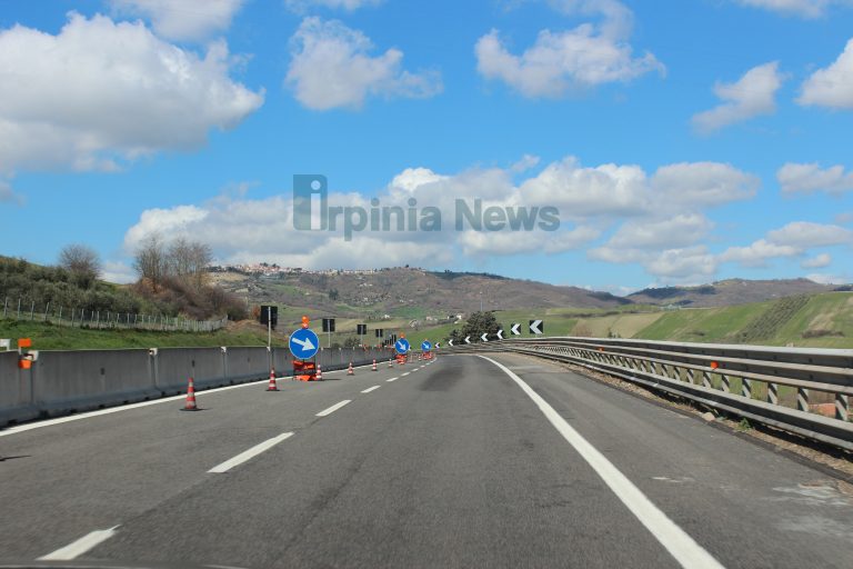 A16, rimosso per lavori il senso unico alternato sui viadotti “Serra dei Lupi” e “Flumeri”