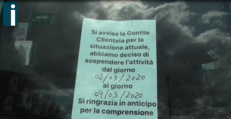 Video / Effetto Coronavirus, alcuni esercizi commerciali cinesi chiusi in città e in provincia