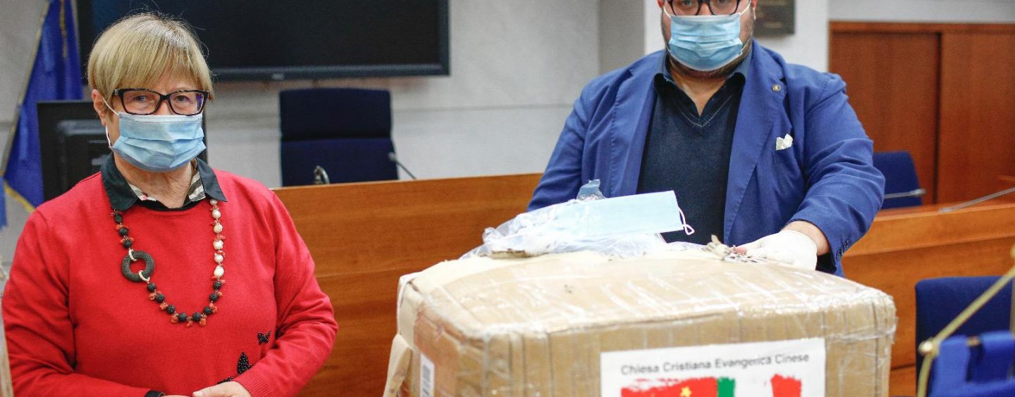 Ariano Irpino, la Chiesa evangelica cinese in Italia dona tre camere di isolamento per il “Frangipane”