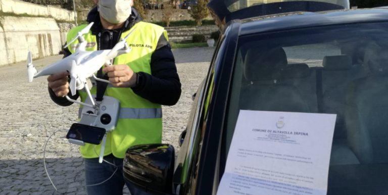 Altavilla Irpina, un drone contro i furbetti della quarantena