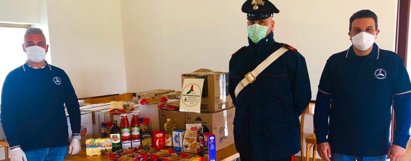 Andretta e la solidarietà, raccolta di generi alimentari e beni di prima necessità per le famiglie bisognose