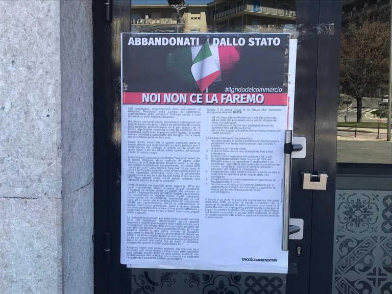 VIDEO/ “Chiusi in casa con le bollette da pagare”: da Atripalda il grido del commercio