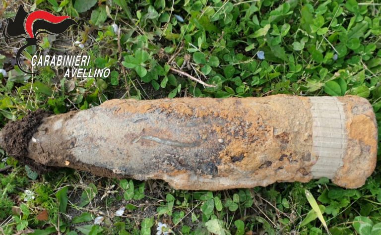 Irpinia, rinvenuta bomba inesplosa della Seconda Guerra Mondiale