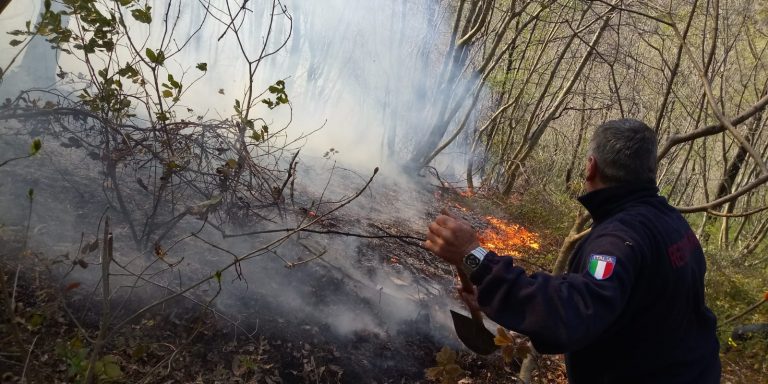 Non solo l’emergenza Coronavirus, bruciano i boschi di Forino