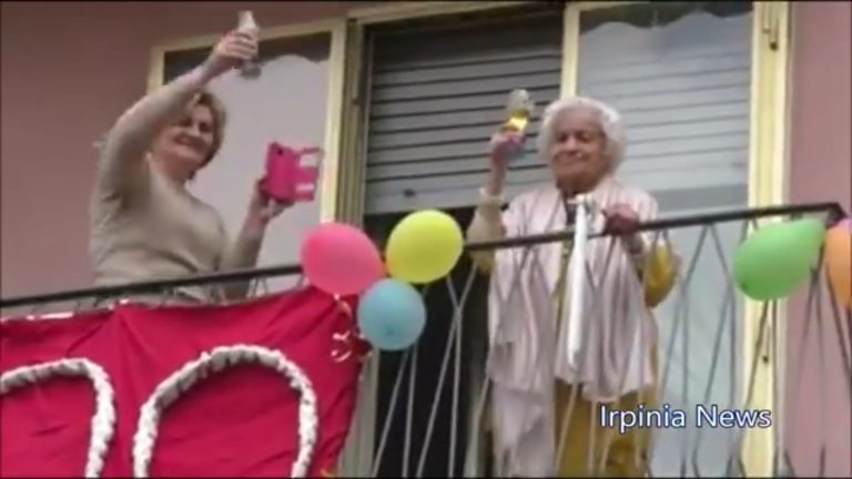 VIDEO / I 100 anni di nonna Giovannina ai tempi del Covid. Gli auguri del sindaco