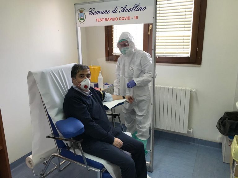 Avellino parte: il primo test rapido lo fa il presidente dell’Ordine dei Medici