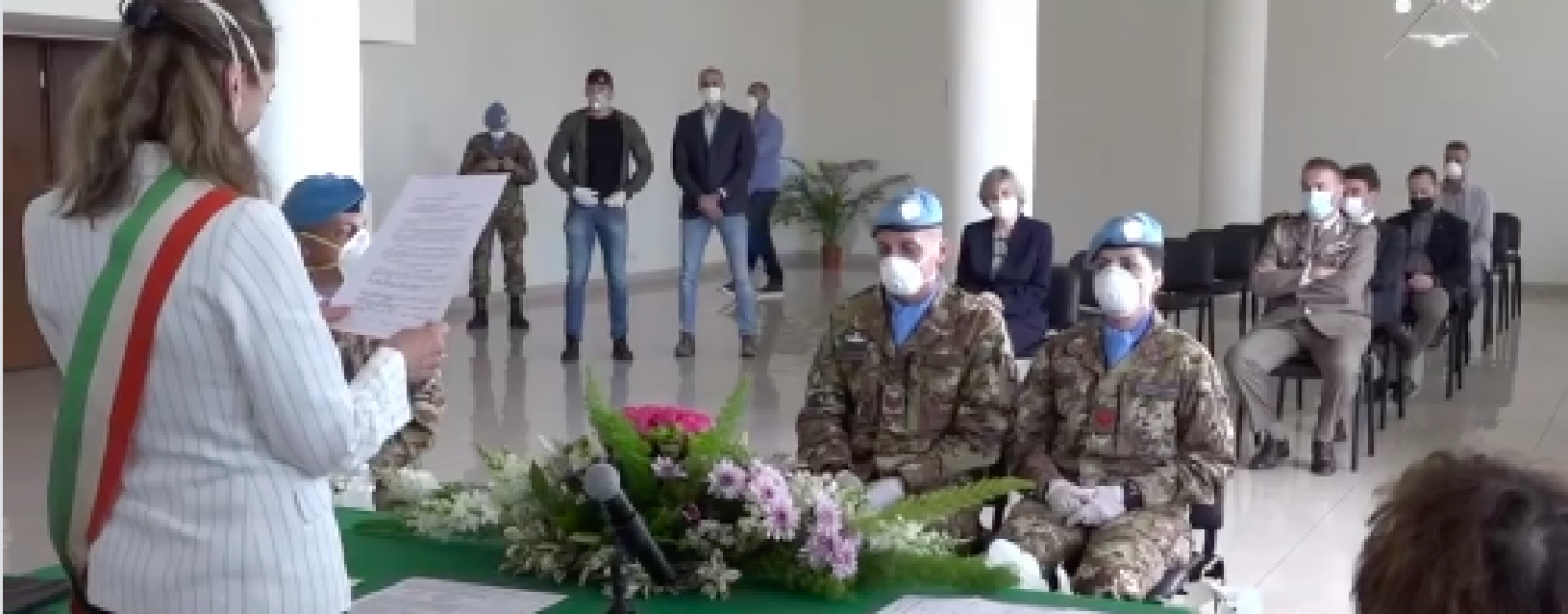 In Libano il primo matrimonio tra graduati dell’Esercito all’estero: sono due “peacekeeper” in servizio ad Avellino