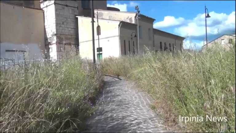 VIDEO/Avellino, centro storico nel degrado tra erbacce e rifiuti