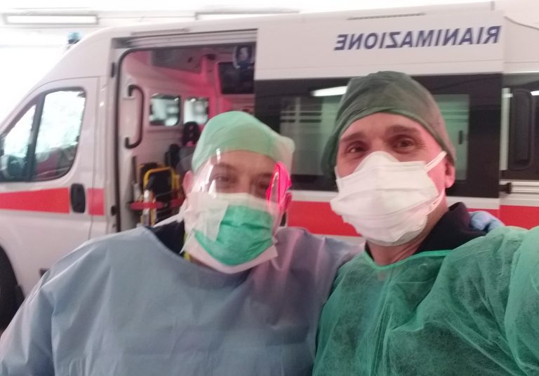 Dall’ospedale di Solofra ai reparti Covid del nord, la testimonianza di un infermiere irpino nella task-force: “Sarò sempre al servizio della Nazione”