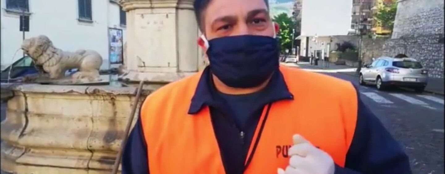 VIDEO/Coronavirus, appello operatore ecologico irpino: “Non gettate mascherine e guanti a terra, inquinanti e pericolosi per chi li raccoglie”