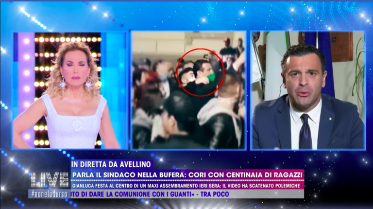 VIDEO/ Festa dalla D’Urso ripristina la sua verità, ma la toppa è peggio del buco