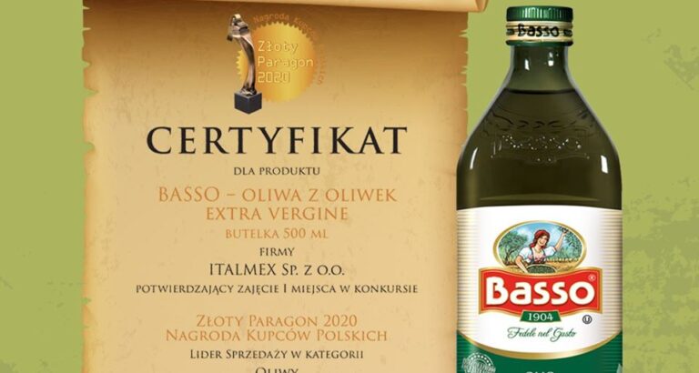 L’olio Basso conquista la Polonia: prestigioso premio internazionale per l’extravergine