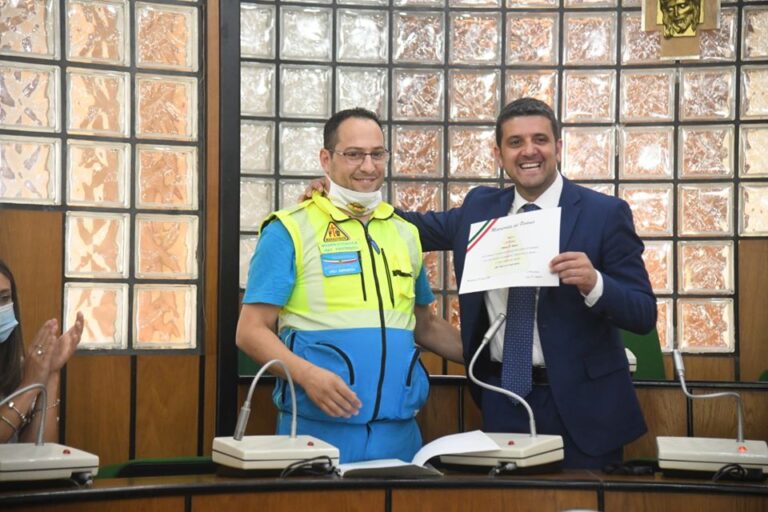 Mercogliano, riconoscimento in Comune per chi ha lottato contro il Covid