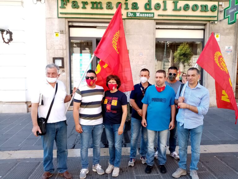 Video/Sciopero operai CMS, stamane la CGIL in Prefettura