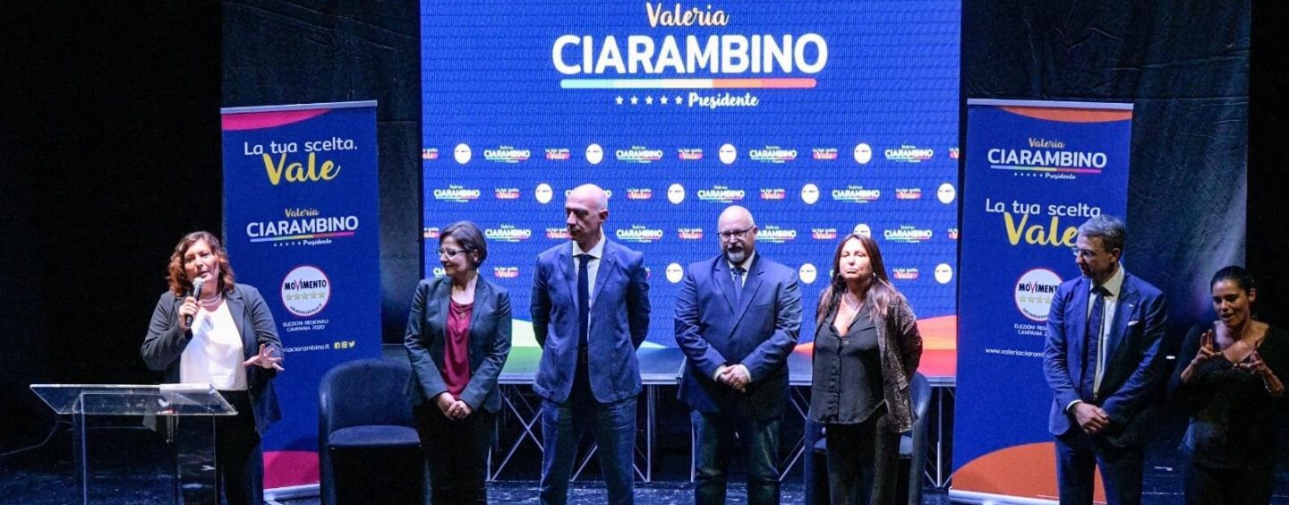 Venerdì 17 alle 11.30, si terrà la presentazione della candidata del M5S Valeria Ciarambino al Teatro Partenio