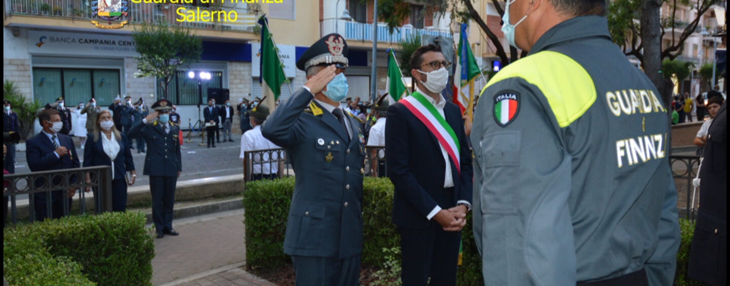 Guardia di Finanza, a Pontecagnano la cerimonia in ricordo del finanziere di mare Daniele Zoccola