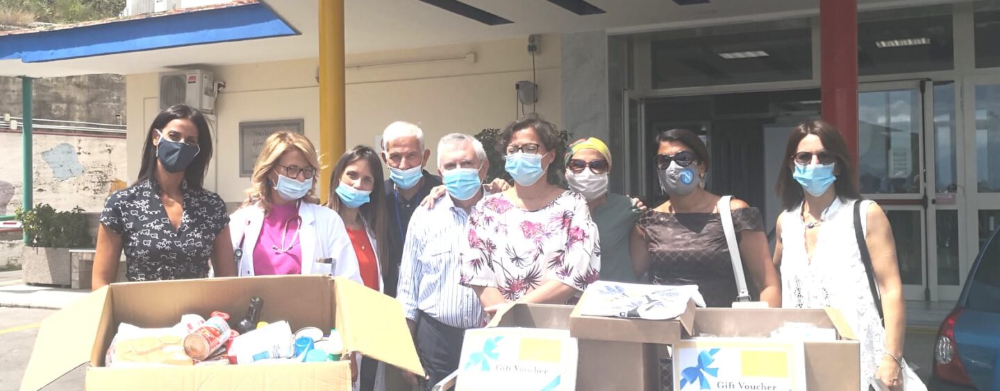 Solidarietà anti Covid, l’associazione Raggi di Sole scende in campo per l’ospedale Santobono