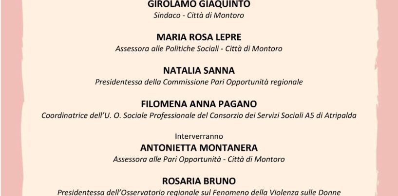 Piano di Montoro, “Pari Opportunità”: il punto con le istituzioni