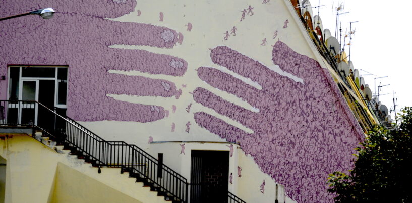 FOTO / Lioni-Bergamo, un legame che non si spezza nel nuovo murale “Folle”