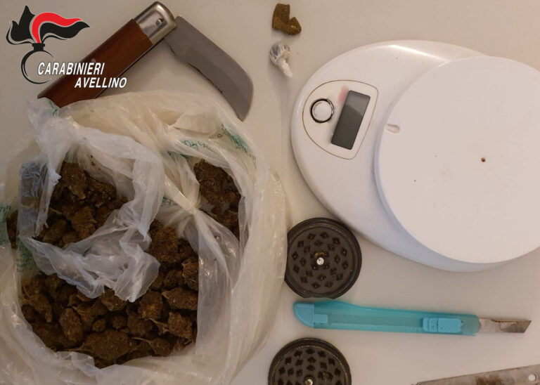 Avellino: 40enne denunciato dai carabinieri per spaccio