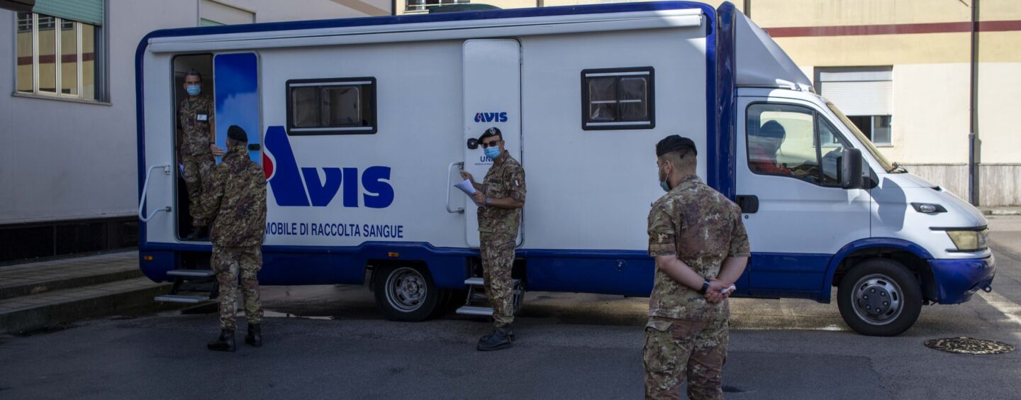 FOTO / Avellino: carenza di sangue al “Moscati”, il 232° reggimento della Berardi si mobilita
