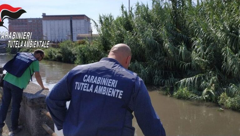 Fiume Sarno: 50 persone denunciate per stoccaggio abusivo di rifiuti speciali
