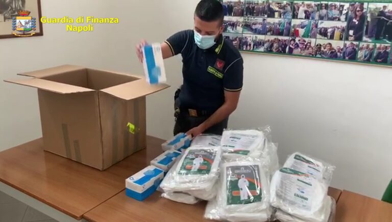 VIDEO/ Emergenza Covid, Guardia di Finanza in campo nel Napoletano contro le truffe