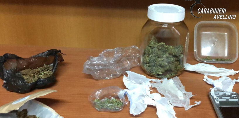 Serino, 19enne sorpreso con hashish e marijuana: arrestato dai carabinieri