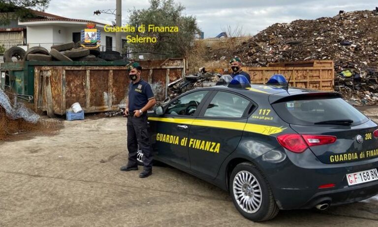 Scafati, evasione fiscale nel commercio di rottami ferrosi: sequestrati beni per un milione di euro
